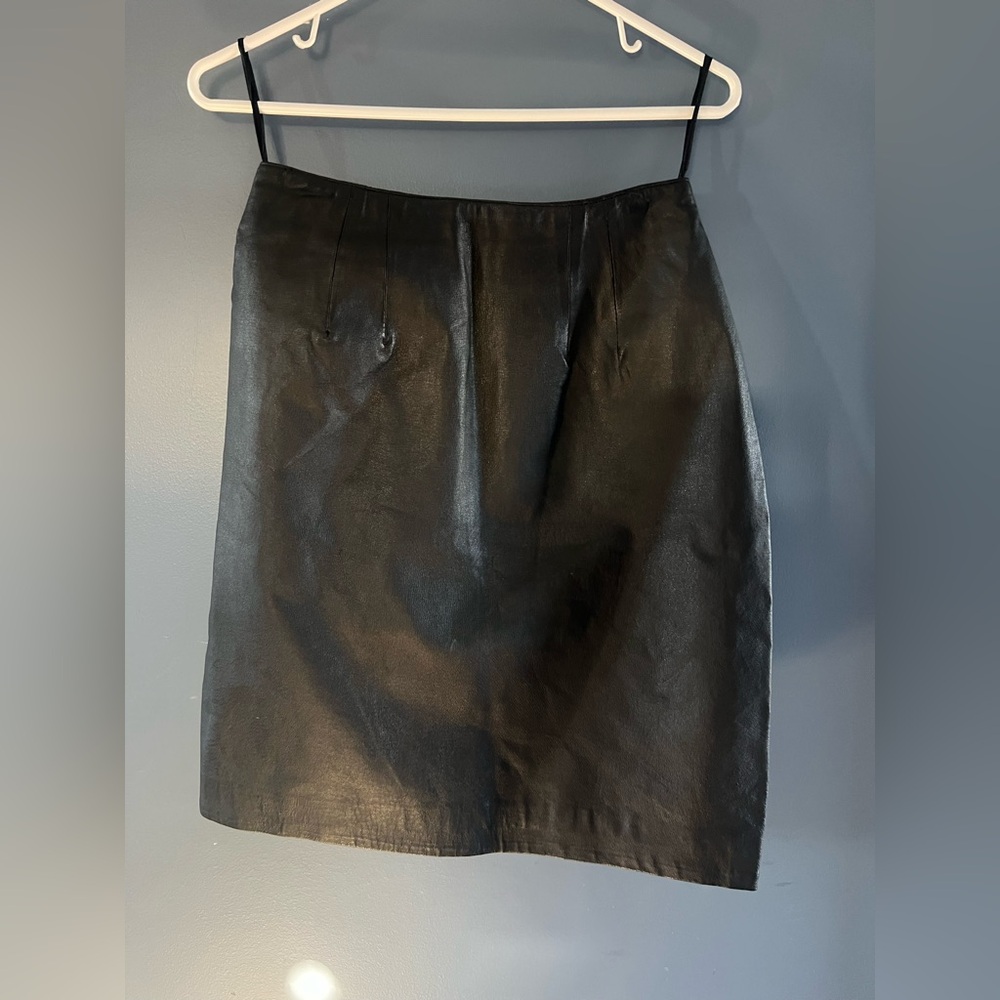 Vintage Leather Skirt